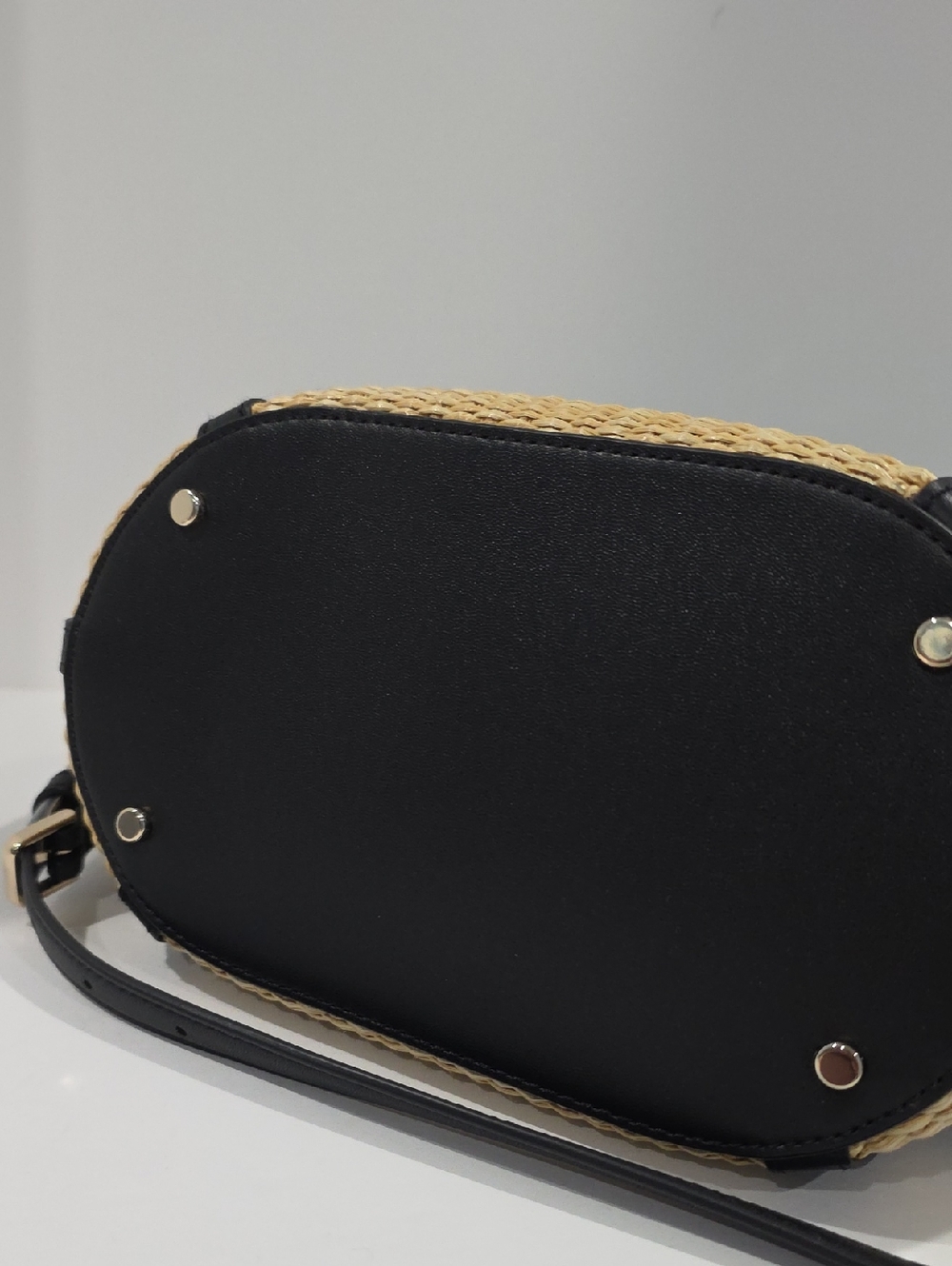 NEW ☑️ Kate Spade CRUISE Medium Tote Raffia & Black leather - Picture 10 of 16